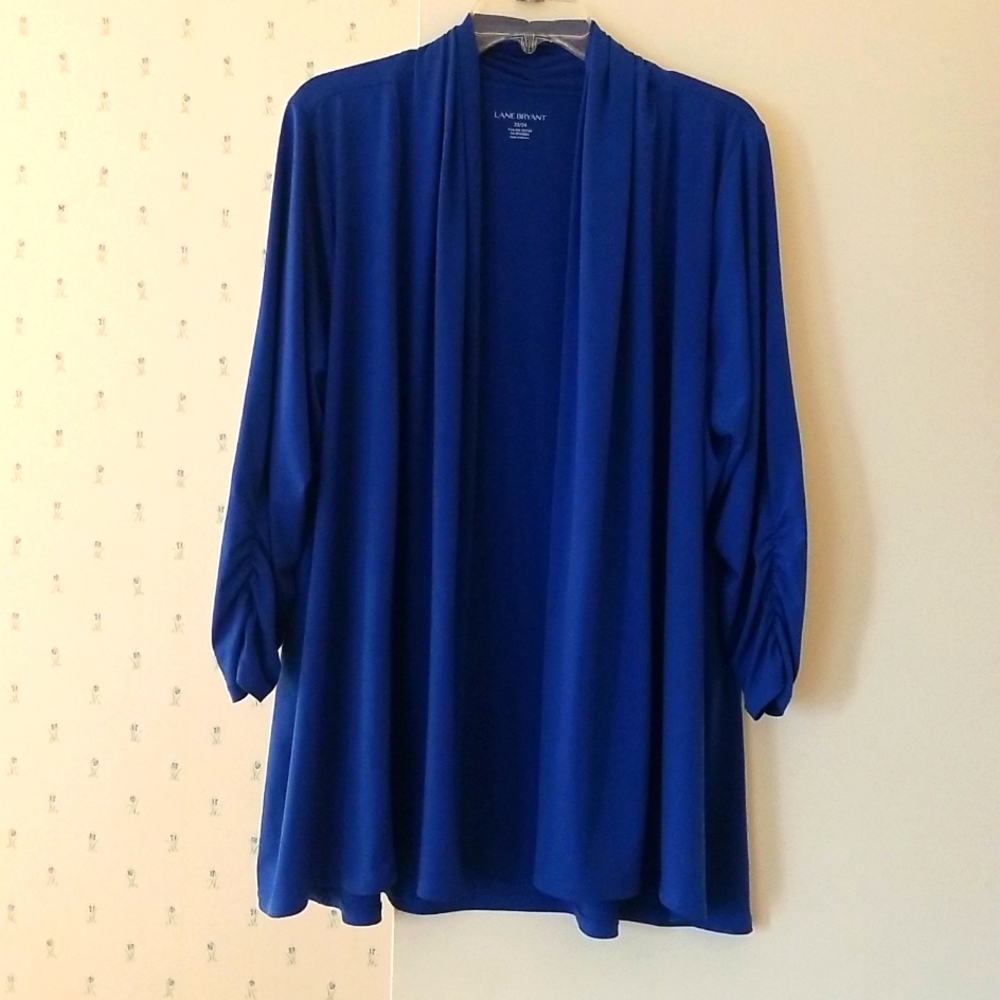 LANE BRYANT Royal cobalt blue Cardigan Jacket. Size 22/24  (P002)